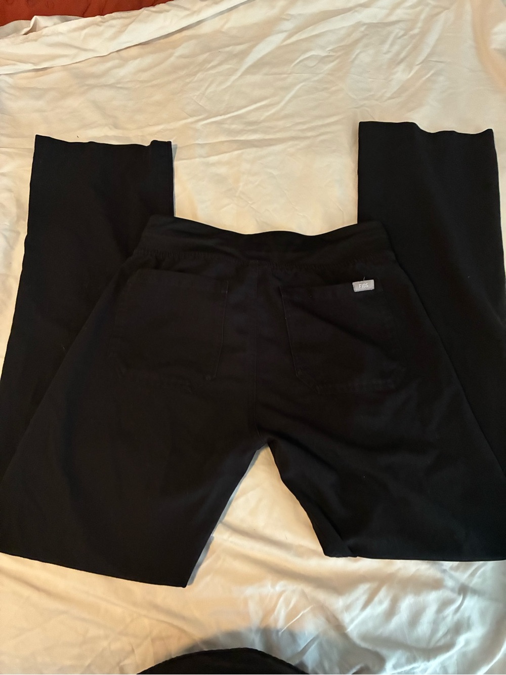 Figs Black Zamora Livingston pants with Gray Drawcord - Picture 2 of 4